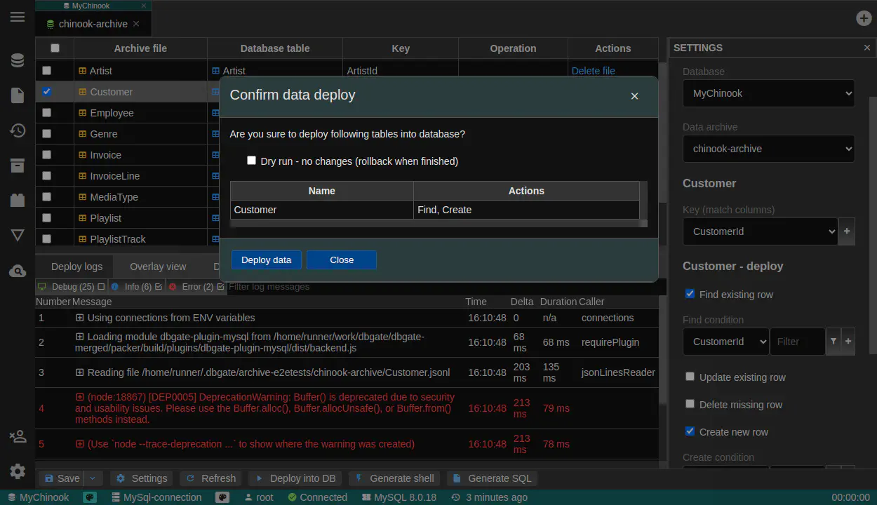 DbGate - data replicator