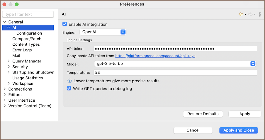 DBeaver screenshot