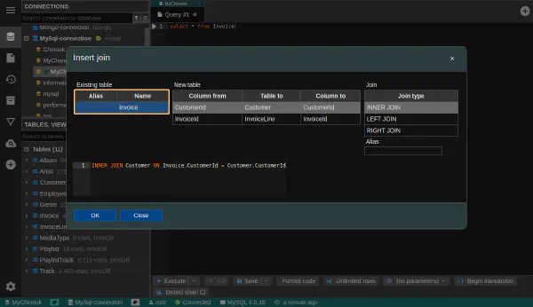 SQL join wizard
