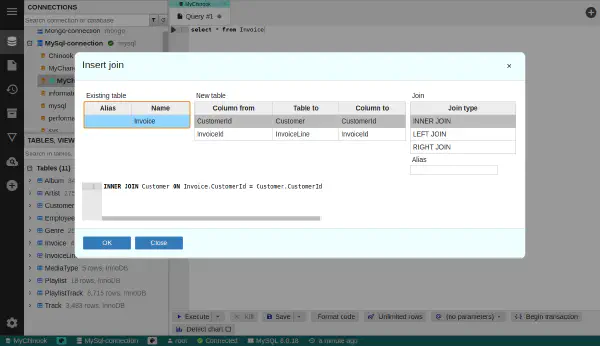 SQL join wizard