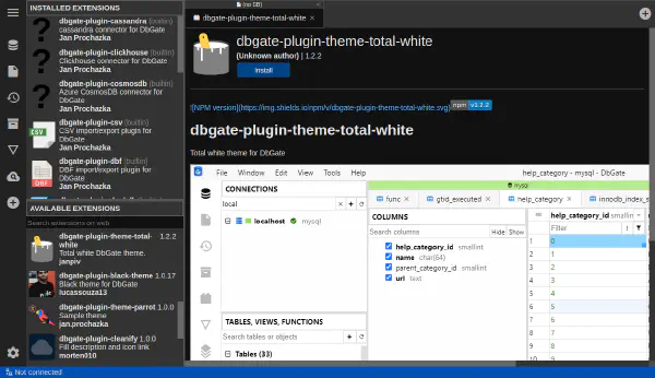 View MS Excel plugin details