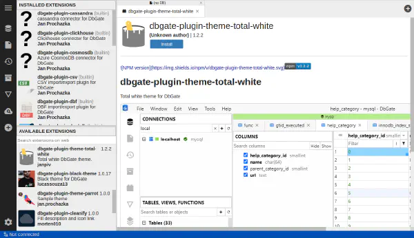 View MS Excel plugin details
